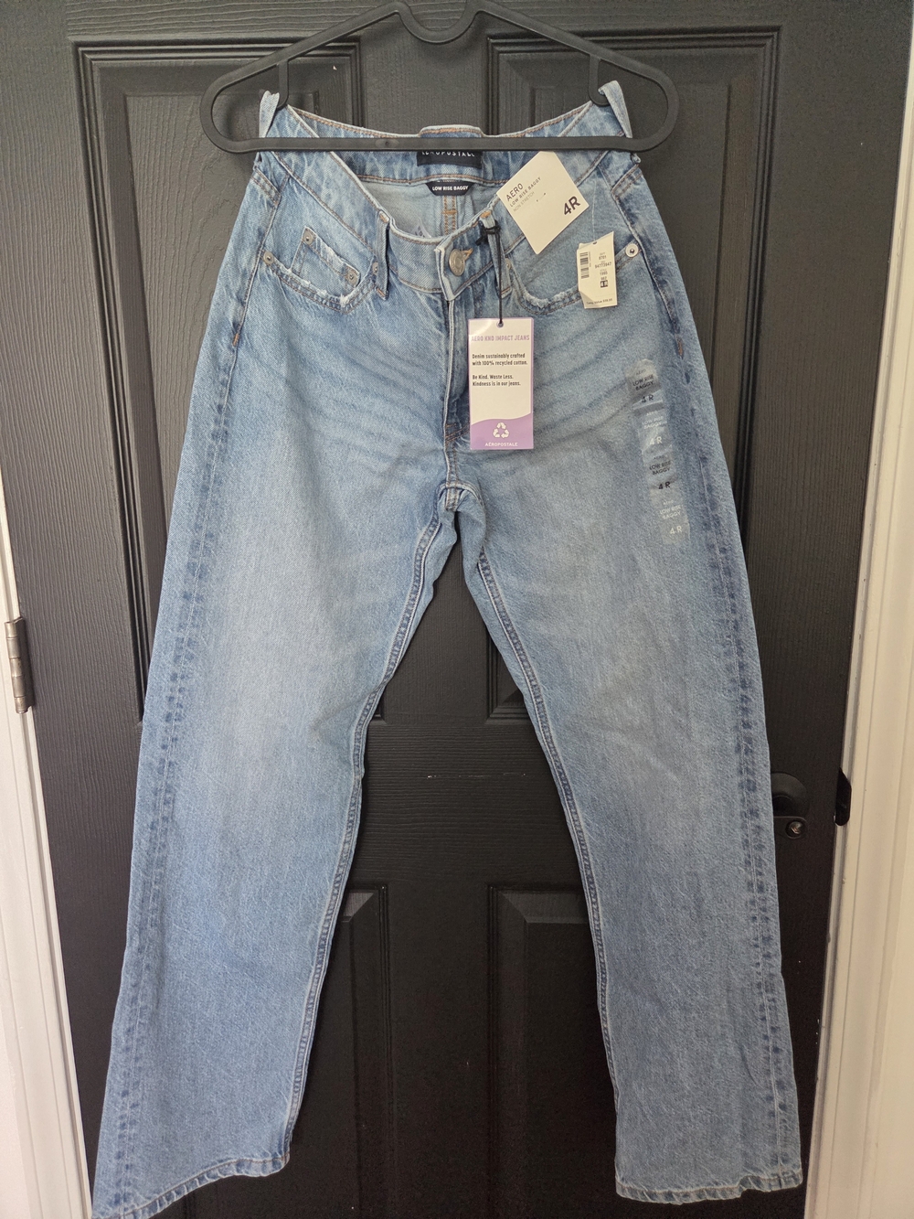 Aeropostale Light Blue Womens Low Rise BAGGY